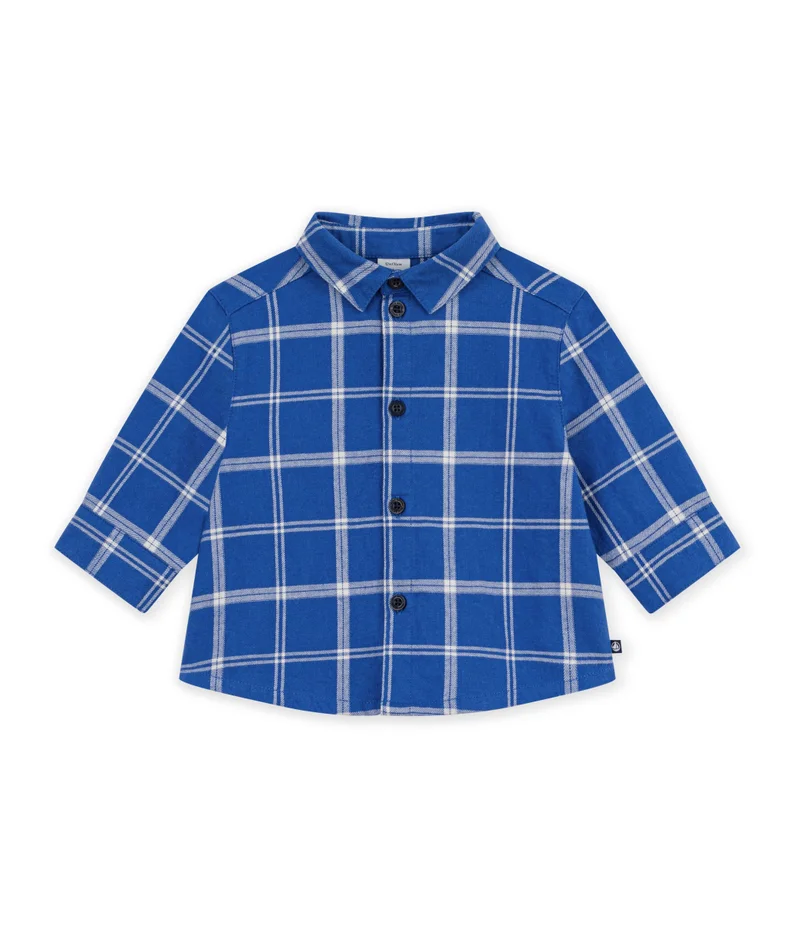 Petit Bateau Babies' Checked Flannel Shirt