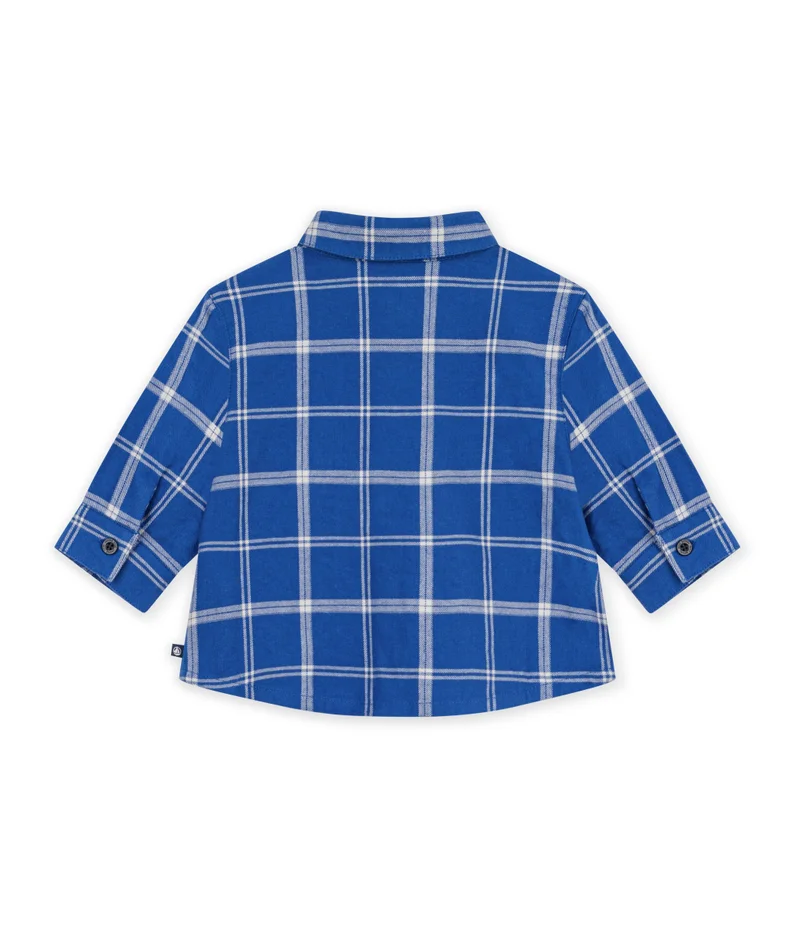 Petit Bateau Babies' Checked Flannel Shirt