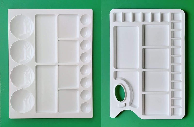 FIRST CLICK Art 18 Deep Wells 501 Rectangle Palette Size 24.8cms X 34.2cms & Art 24 Deep Wells 401 Rectangle Color Palette Size 23.5cms X 34.2cms (Big Sized) - Image 1