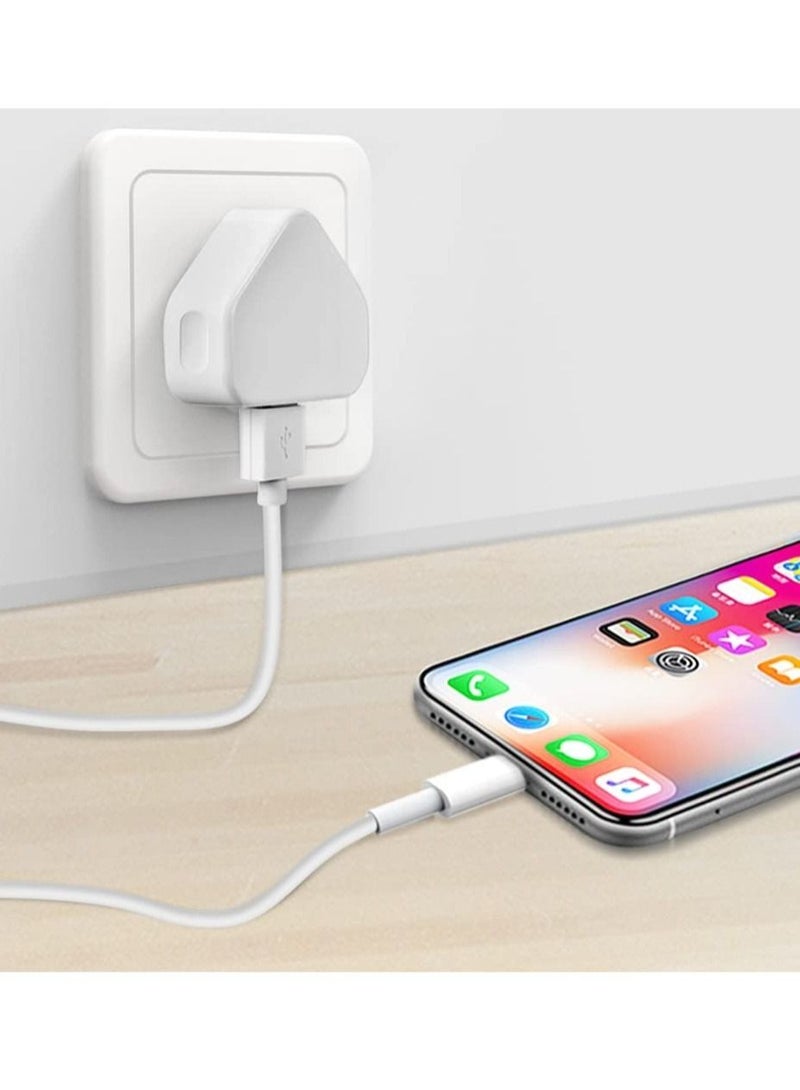 5V 1A Power Adapter Supply USB Charger Cable and Plug Compatible for iPhone 5S, 6, 6S, 6 Plus, 6S Plus, 7, 7 Plus, 8, 8 Plus, XS, X, XS Max  - Image 3
