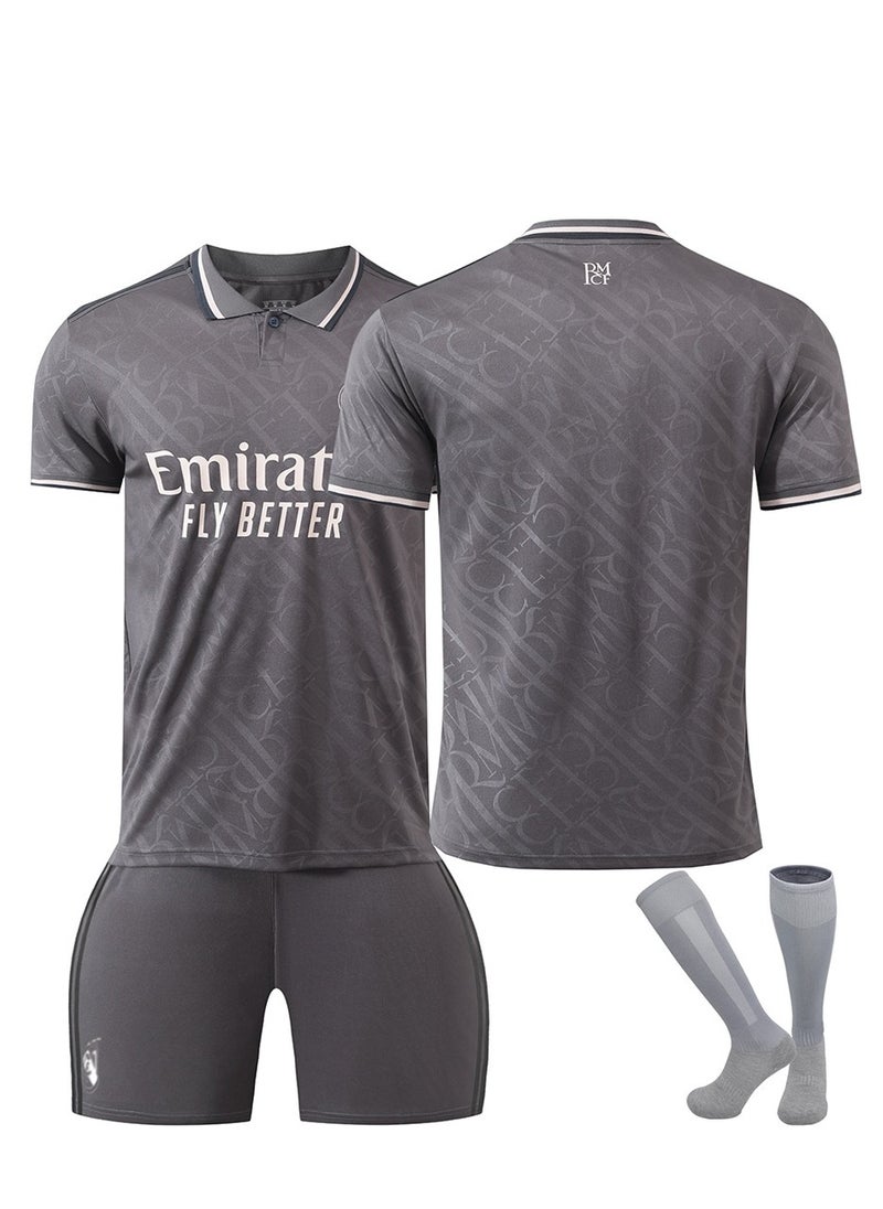 Generic - 24/25 Season Madrid Away Football Kits BELLINGHAM #5 Fans Football Jersey/Shorts Socks Gift Set Youth Sizes and Adult Size - Image 1
