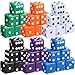 Seenelling 36 Piece 19mm Casino Theme Party Dice Sets Acrylic Large D6 Opaque Dice Bulk for Board Games Birthday Theme Party Supply Fashion Color - Image 2