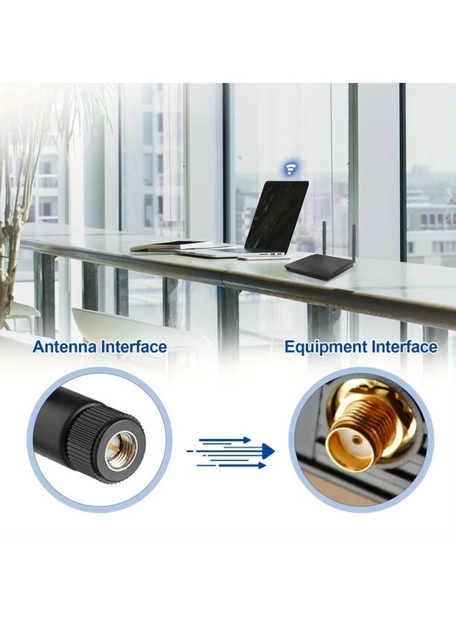 2Pcs Dual Band WiFi 2.4GHz 5GHz 5.8GHz 8dBi RP-SMA Male Antenna For Wireless Video Security Camera Recorder Surveillance System Truck Trailer Rear View Backup Camera Reversing Monitor - Image 5