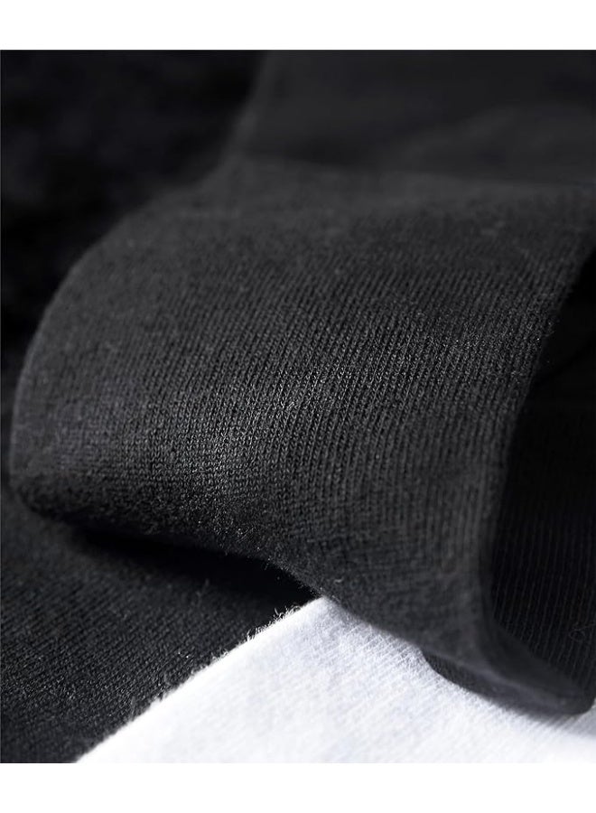 جوارب رسمية رجالية، 6 أزواج، مصنوعة من القطن الممشط، جوارب رجالية رسمية للأعمال، ناعمة ماصة، قابلة للتنفس، نمط كلاسيكي، جوارب طويلة كاجوال مناسبة لجميع المواسم، مقاس واحد - Image 3