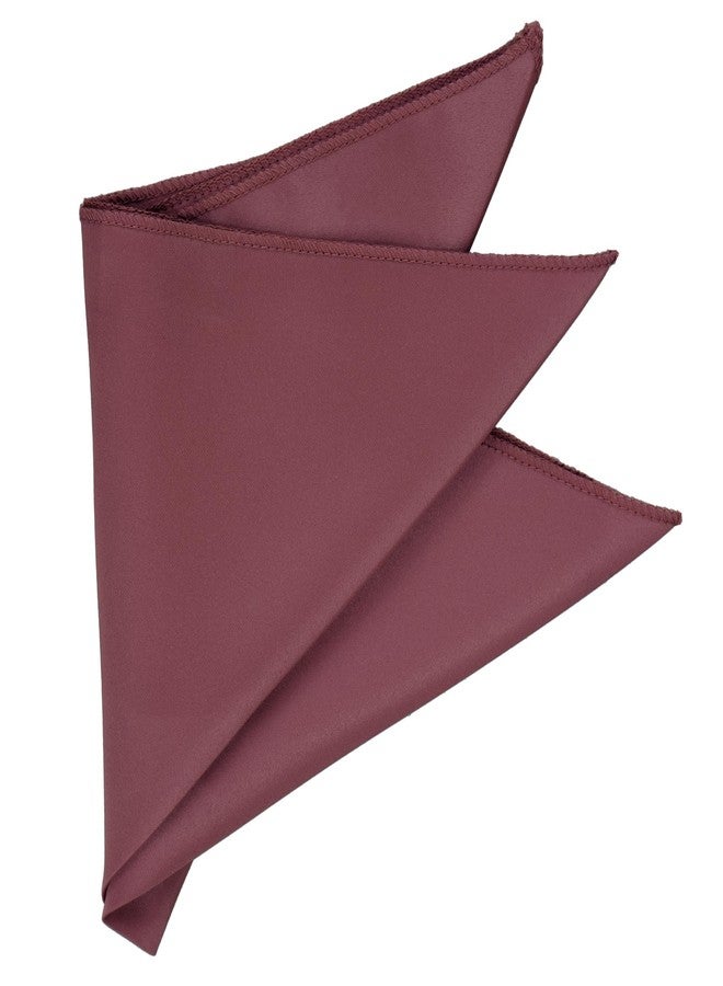 tiemart Merlot Solid Color Pocket Square - Image 4