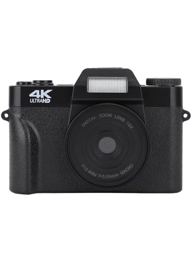 AL RAID - 4K Digital Camera, Autofocus Vedio Camera with 3 Screen, 48MP 16x Digital Zoom Anti-shake Compact Vlogging Camera, for Teen Beginners Photography - Image 1