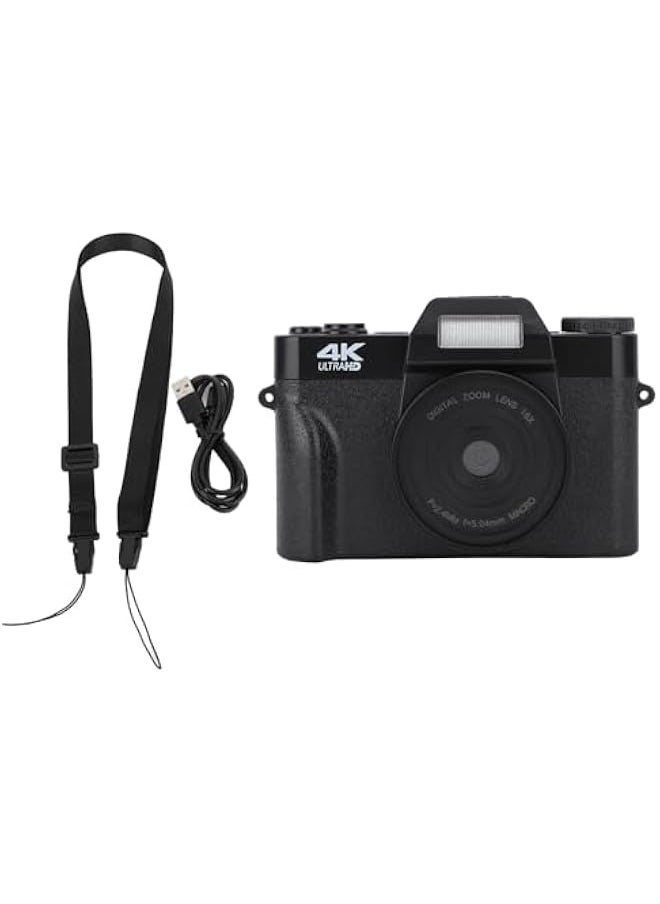 AL RAID - 4K Digital Camera, Autofocus Vedio Camera with 3 Screen, 48MP 16x Digital Zoom Anti-shake Compact Vlogging Camera, for Teen Beginners Photography - Image 1
