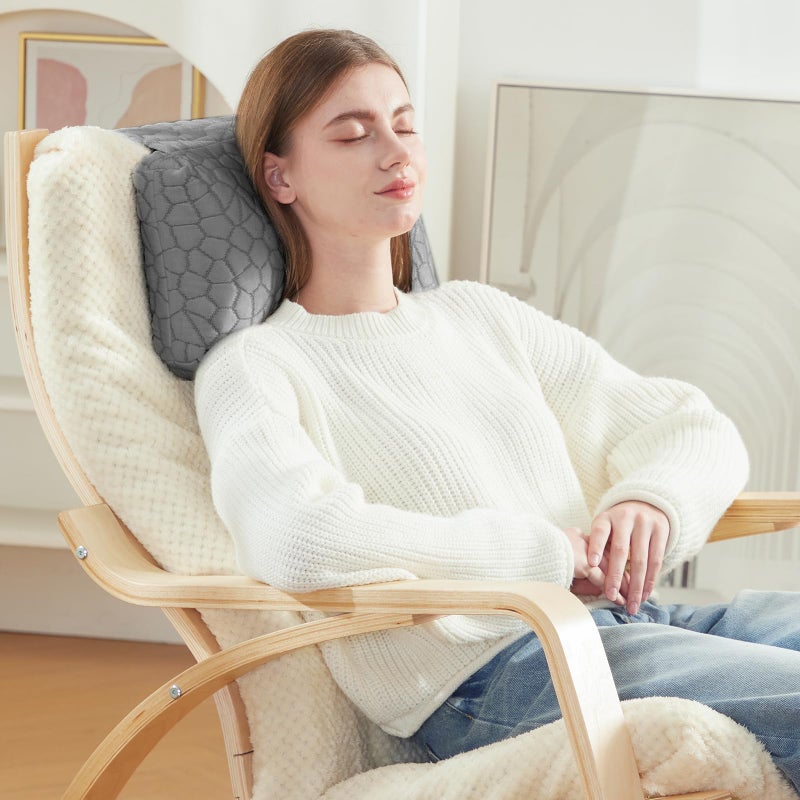 SUPA MODERN Adjustable Headrest Pillow for Recliners and Armchairs - Non-Slip Cooling Shredded Memory Foam Cushion for Neck Support and Pain Relief - Image 1