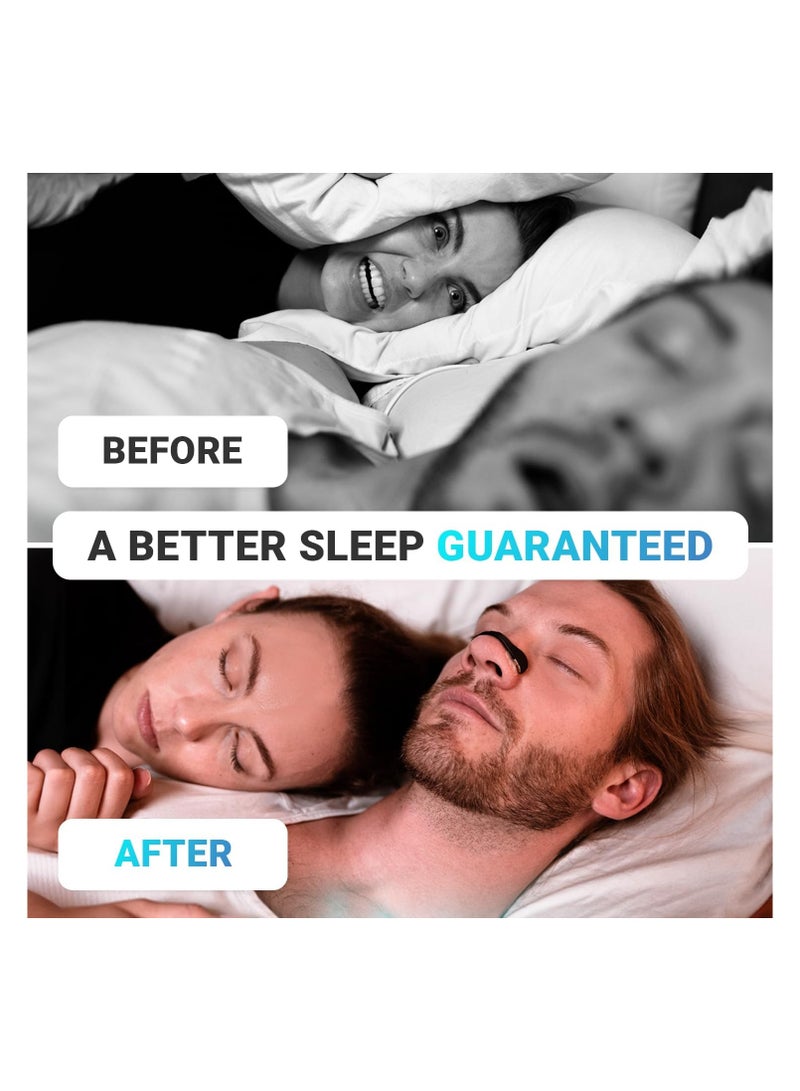 SOLARAE 30 Count Breathing Nasal, Strip Starter Kit, Boost Oxygen, Reduce Snoring, Improve Sleep Quality, Sweat Resistant, Skin Safe Nasal Strips, Extra Strength Snoring Solution (Black) - Image 4