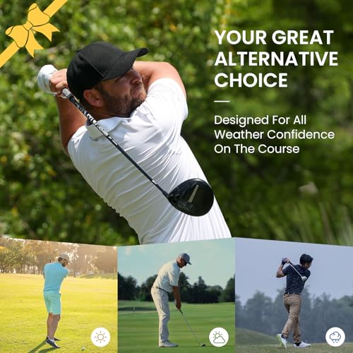 FINGER TEN All Weather Grip Golf Gloves Men Value 3 Pack for Right Handed Golfer, Comfort Soft Glove for Premium Performance, Colors White Black Blue Sizes S M L XL (White, Small, Left) - Image 4