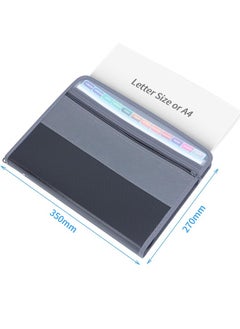 Royee Accordion Expanding File Folder Expandable Document Organizer Portable 13 Pocket and Tab File Box for Paper Bill Receipt Storage  - Image 4