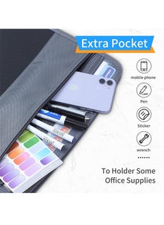Royee Accordion Expanding File Folder Expandable Document Organizer Portable 13 Pocket and Tab File Box for Paper Bill Receipt Storage  - Image 3