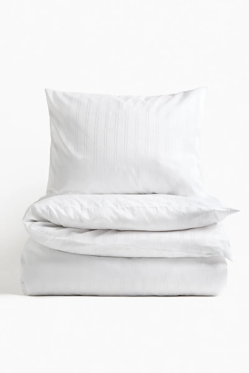 H&M Cotton sateen single duvet cover set