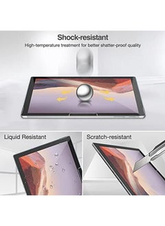 Procases 2 Pack Screen Protector For Surface Pro 7 Plus Surface Pro 7 Pro 6 Pro 5 Pro 4 Tempered Glass Screen Film Guard Screen Protector For 12.3 Inch Suface Pro 7 Plus Surface Pro 7 6 5 4  - Image 5