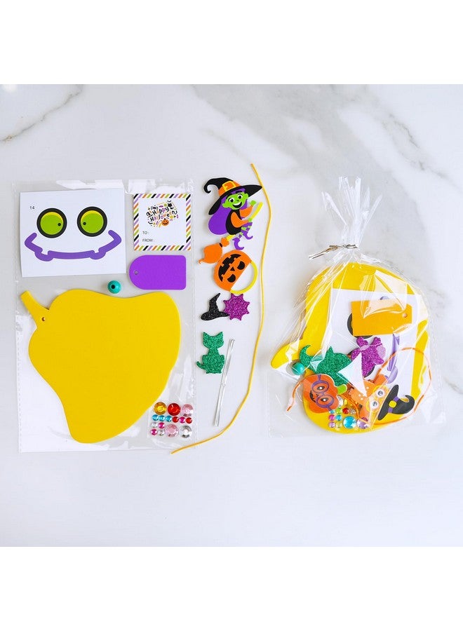 وينلين 36 مجموعة من زخارف اليقطين الهالوينية المصنوعة يدويًا من الفوم ومجموعات الحرف اليدوية الهالوينية على شكل شبح وخفاش ووحش وملصقات من الفوم وفنون الهالوين والحرف اليدوية للأطفال وأنشطة الفصل الدراسي المنزلية وهدايا الحفلات وحفلات الهالوين - Image 3