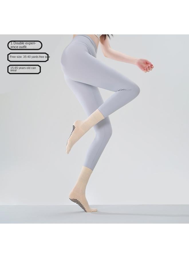 KUYING Indoor Yoga Socks Non-slip Professional Women's 2024 New Pressure Sports Boat Socks Autumn And Winter Fitness Pilates Socks - Image 1