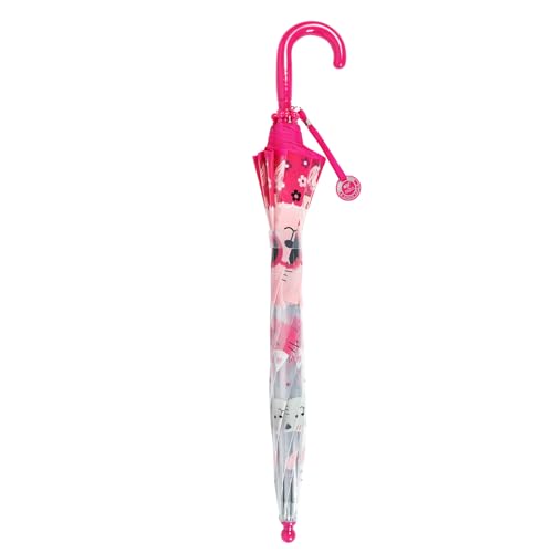 RONIARE Kids Umbrella Clear Bubble Umbrellas for Rain,Safety Dome Windproof Umbrella for Kid Girls and Boys (Cat) - Image 4