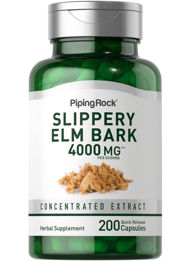 Slippery Elm Bark Powder Capsules 4000Mg  200 Count  Herbal Supplement - pzsku/Z1B313BF82604BE9690A1Z/45/_/1694545171/a572657f-4146-452b-95ce-c98b2012e26f