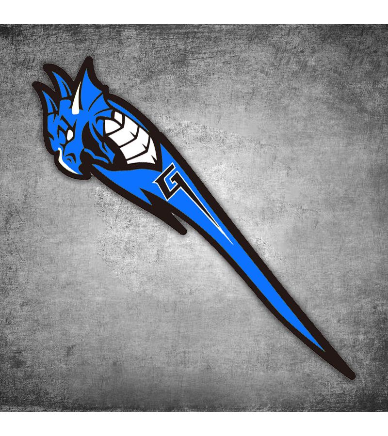 1pc Blue Dragon Shaped Waterproof PET Bicycle Sticker Scratch Resistant Decal for Top And Bottom Tubes Outdoor Bike Addition 5.12 x 1.18 Inches - Image 5