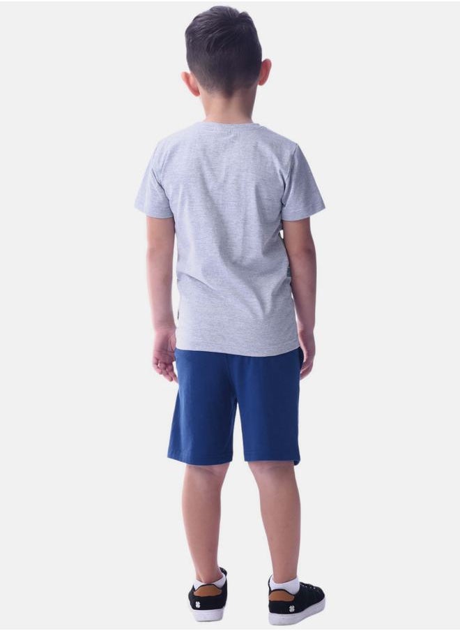 URBASY - Dinosaur Print Short Sleeve T-Shirt & Shorts Set by Styli - Image 1
