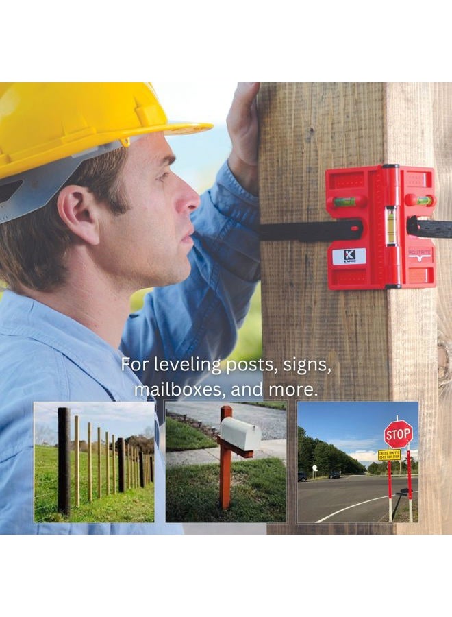 Kapro 340-08D Magnetic Folding Post Level - Image 2