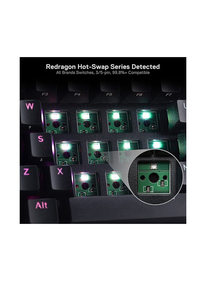 REDRAGON K530 Draconic RGB Wired/Wireless Dual Mode Mechanical Keyboard - Image 3