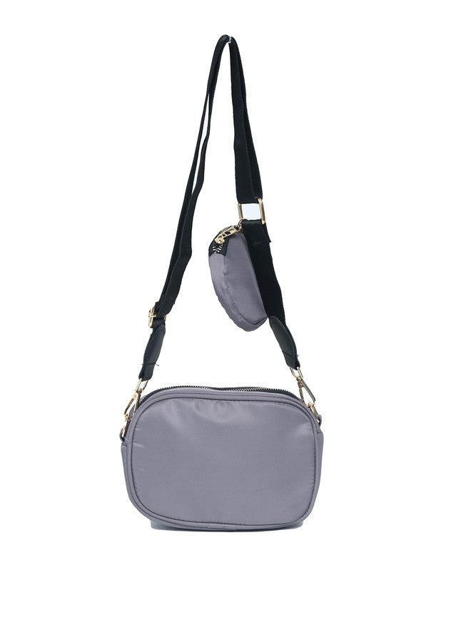 Donicy Women's Stylish Parachute Camera Design Sling Bag, Grey - Image 4