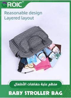 GROIC Diaper Bag Tote,Diaper Bag Backpack, Toddler Diaper Bags,Tote Maternity Bags Travel Backpacks with Insulated Pockets,Travel Baby Bag  - Image 2