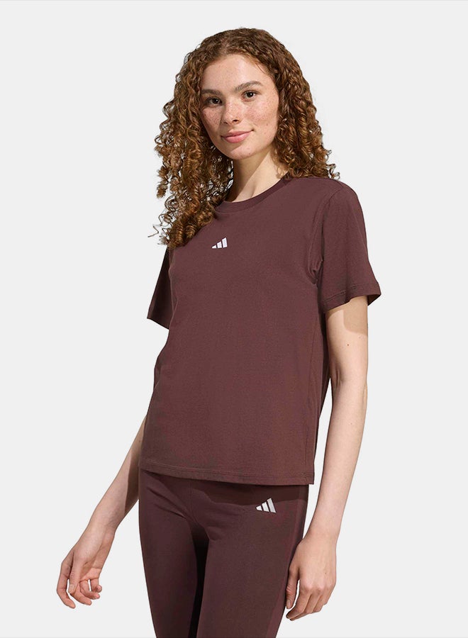 Adidas Essentials Small Logo Cotton T-Shirt - Image 2