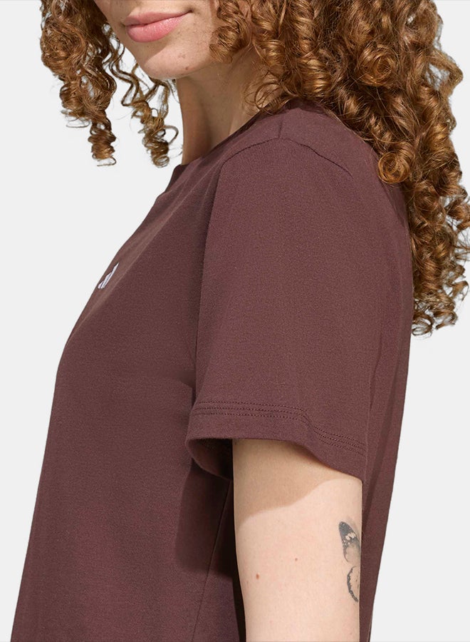 Adidas Essentials Small Logo Cotton T-Shirt - Image 5