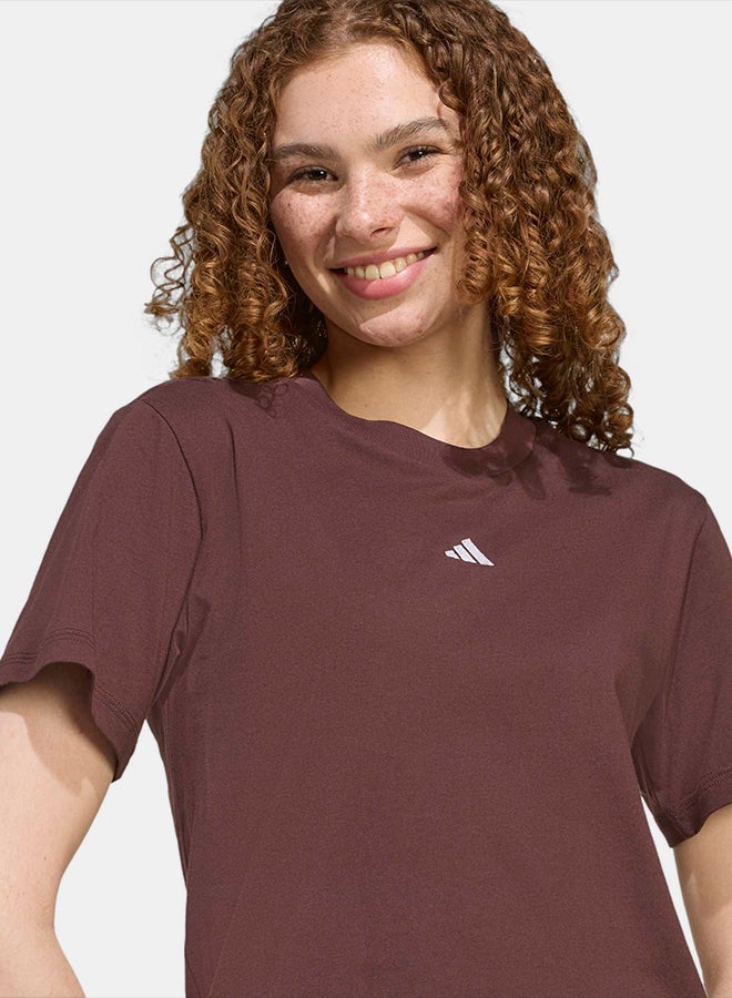 Adidas Essentials Small Logo Cotton T-Shirt - Image 1