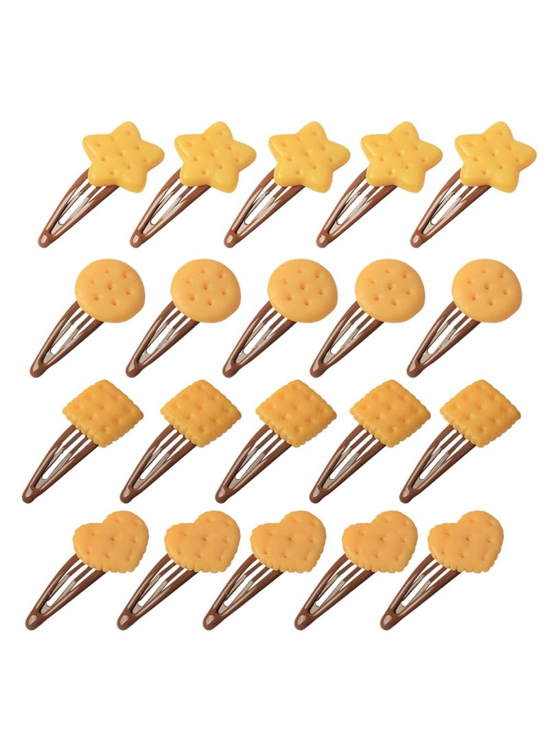 Ximimark - Ximimark Biscuit Hair Clips  20 Assorted Snap Clips for Nonslip Side and Bangs styles Cre - Image 1