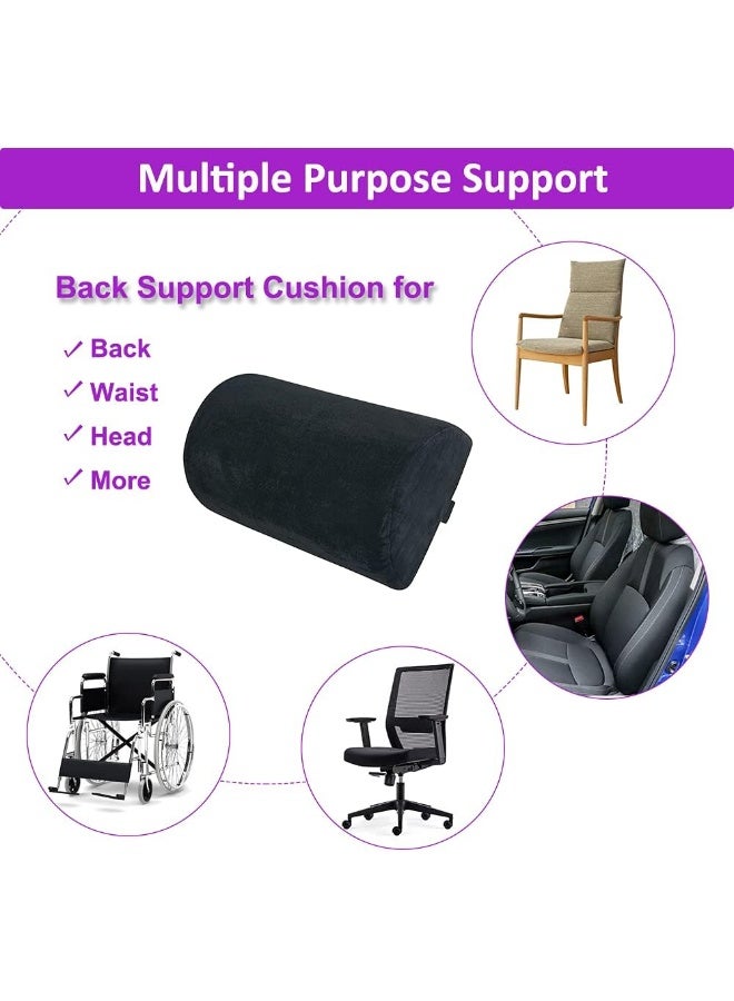 AOSSA وسادة دعم الظهر AOSSA BBL وسادة برازيلية بعد الجراحة لرفع المؤخرة للنساء للجلوس والقيادة (دعم الظهر فقط) (أسود) - Image 3