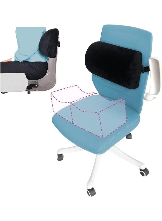 AOSSA وسادة دعم الظهر AOSSA BBL وسادة برازيلية بعد الجراحة لرفع المؤخرة للنساء للجلوس والقيادة (دعم الظهر فقط) (أسود) - Image 1