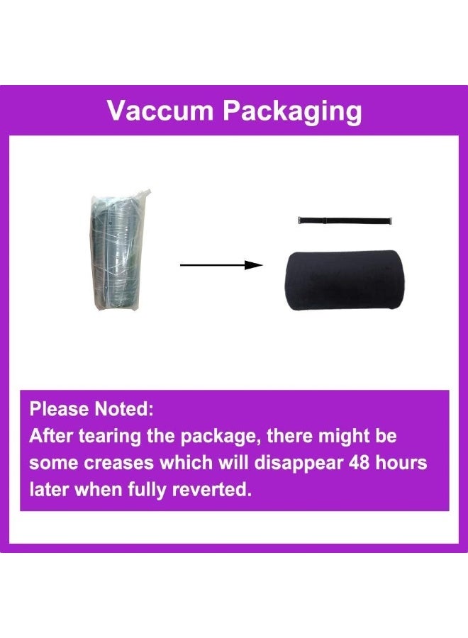 AOSSA وسادة دعم الظهر AOSSA BBL وسادة برازيلية بعد الجراحة لرفع المؤخرة للنساء للجلوس والقيادة (دعم الظهر فقط) (أسود) - Image 5