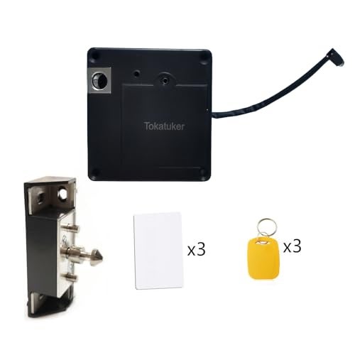 Tokatuker قفل خزانة توكاتوكير غير المرئي، قفل NFC مخفي، قفل RFID DIY مع كابل USB للطاقة لخزانة الأدراج الخشبية، فتح وإغلاق خزانة الطعام، رف سري أو لوحة مخفية - Image 2