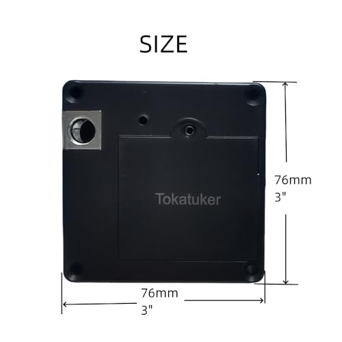 Tokatuker قفل خزانة توكاتوكير غير المرئي، قفل NFC مخفي، قفل RFID DIY مع كابل USB للطاقة لخزانة الأدراج الخشبية، فتح وإغلاق خزانة الطعام، رف سري أو لوحة مخفية - Image 3