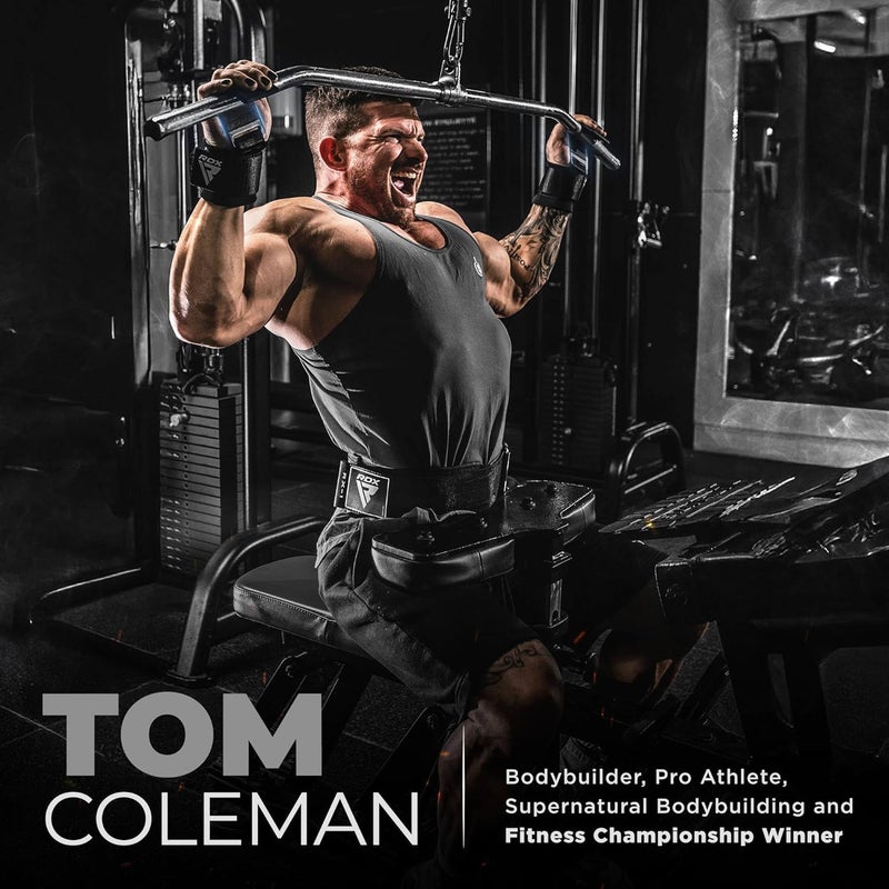 Rdx Weight Lifting Hooks for Deadlifting (Pair) - 600Lbs Capacity - 8MM Neoprene Wrist Support Wraps - Grip Enhancer for Pull Ups Lat Pulldowns Rows - Adjustable Gym Workout Power Straps for Men Women - Image 3