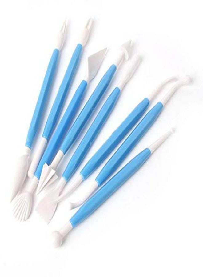 ABUDIT Cake/Fondant Decoration 8 in 1 Decorating Tools, Carving Bone Tools, Set of 8 Pieces Fondant Cake Decorating Kit & Sugar-Craft Modelling Tools - Image 5