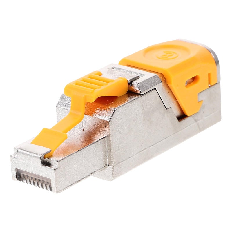 مقبس RJ45 Cat8 المحمي قابس واجهة كابل إيثرنت معياري نهاية التثبيت - Image 2