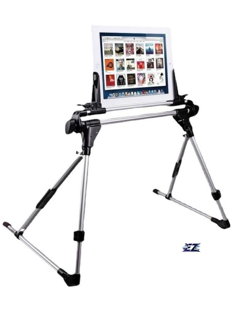 ELTRAZONE حامل لوحي متعدد الوظائف بزاوية 360° – حامل سيارة قابل للتعديل لجهاز iPad، حامل لوحي مضاد للاهتزاز لجهاز iPad Air/Pro، جهاز Galaxy اللوحي والمزيد من الأجهزة اللوحية 9”-11” – حامل سيارة قابل للطي ودائم - Image 1