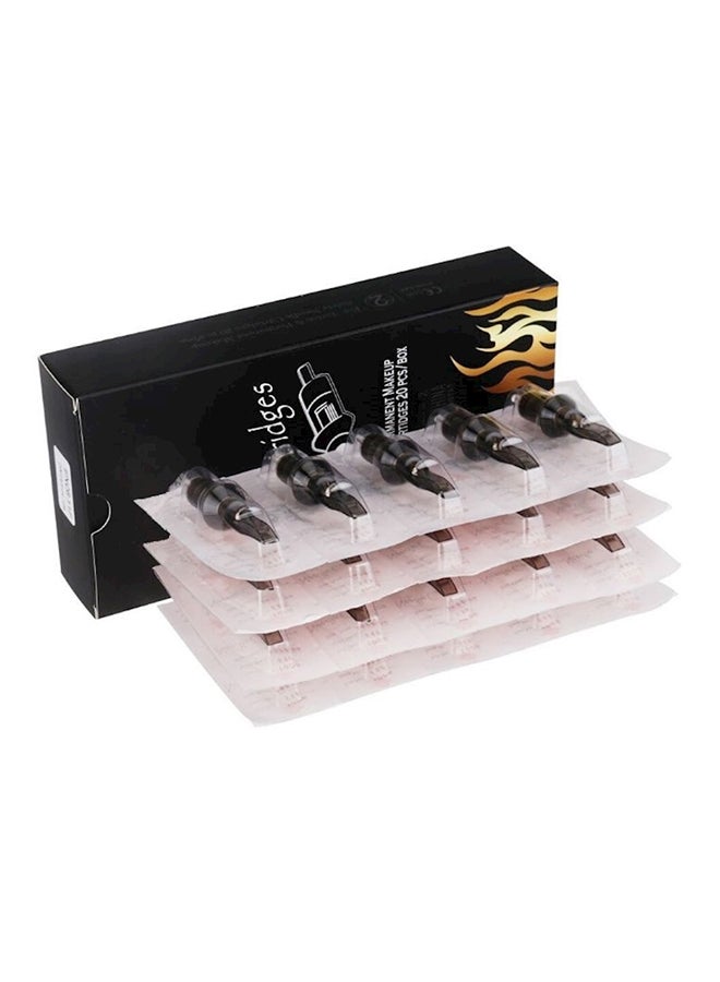 20-Stick Short Needle For Motor Tattoo Machine Silver