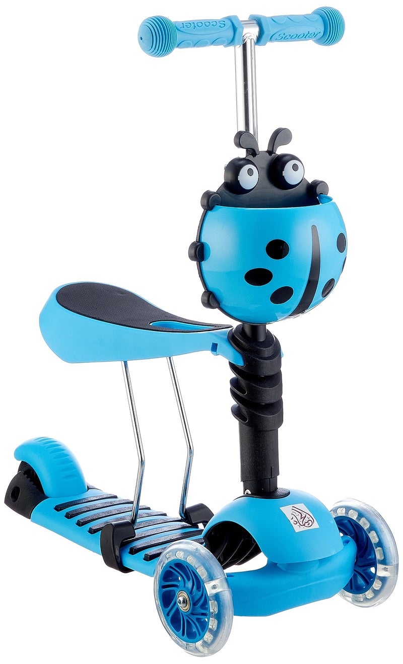 Generic Scooter kids (3 in 1) luminous wheels - blue