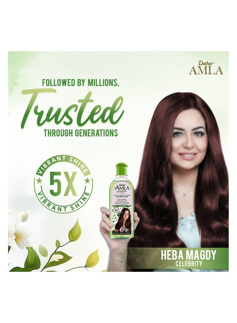 دابر أملا زيت الياسمين للشعر، لشعر ملون قوي ومغذي وجميل - 200 مل - Image 5