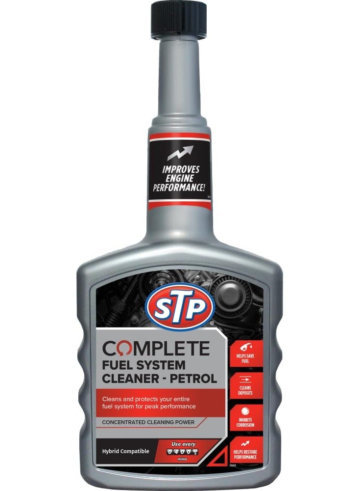 STP Car Complete Fuel System Cleaner For Petrol Save Fuel Improves Engine Performance 400ML - Image 1