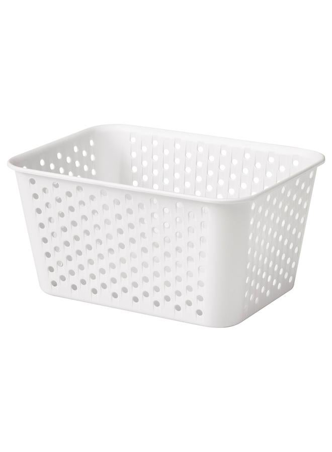 Zaboon Storage Basket, White, 15X20X10 Cm - Image 1