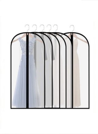 6-Piece Lightweight Breathable Dustproof Garment Bag and Closet Cloth Cover Storage with Full Zipper - pzsku/Z1B31F467A4FEB676EF40Z/45/_/1715390371/742644cd-41c6-4a4a-9833-193992374ecd