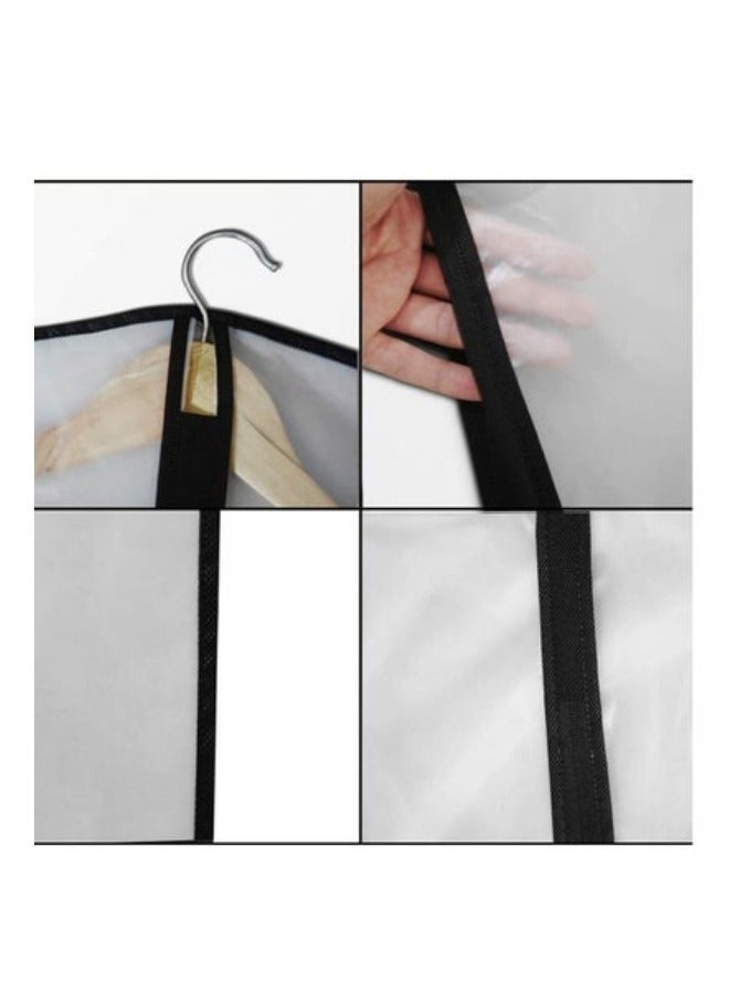 MIXDE 6-Piece Lightweight Breathable Dustproof Garment Bag and Closet Cloth Cover Storage with Full Zipper - Image 5