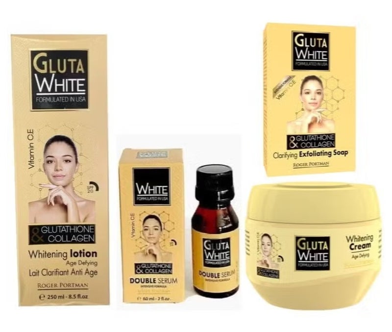 Glutathione and Collagen Lotion + Serum + Cream + Soap