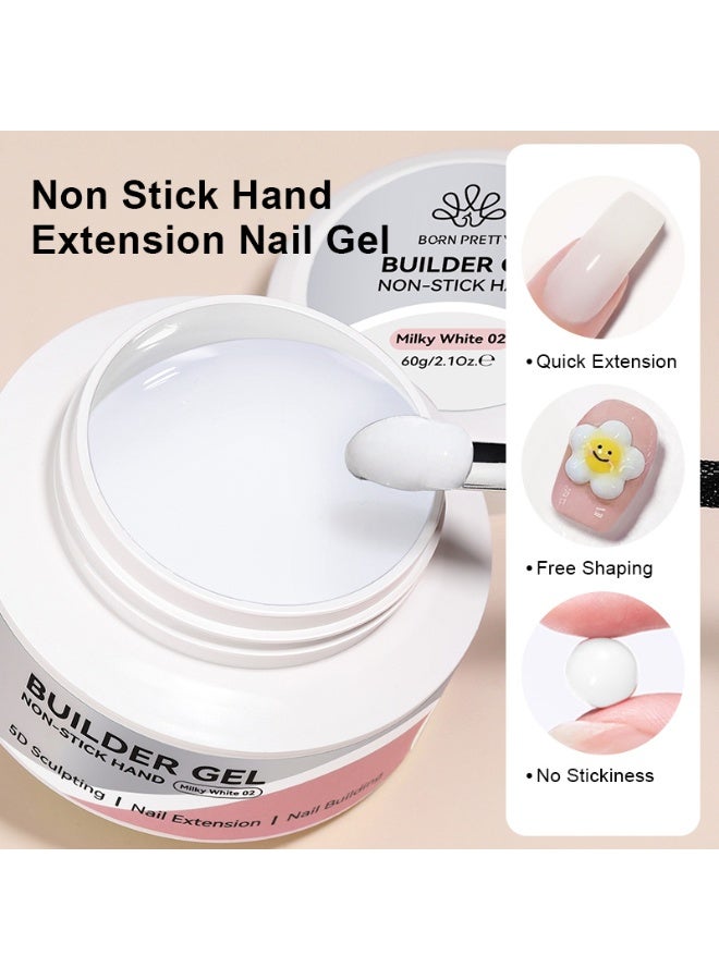 BORN PRETTY Hard Builder Nail Gel 60g– Not Sticky UV/LED Nail Extension Gel for 3D Sculpting Construction and Nail Art - Image 4